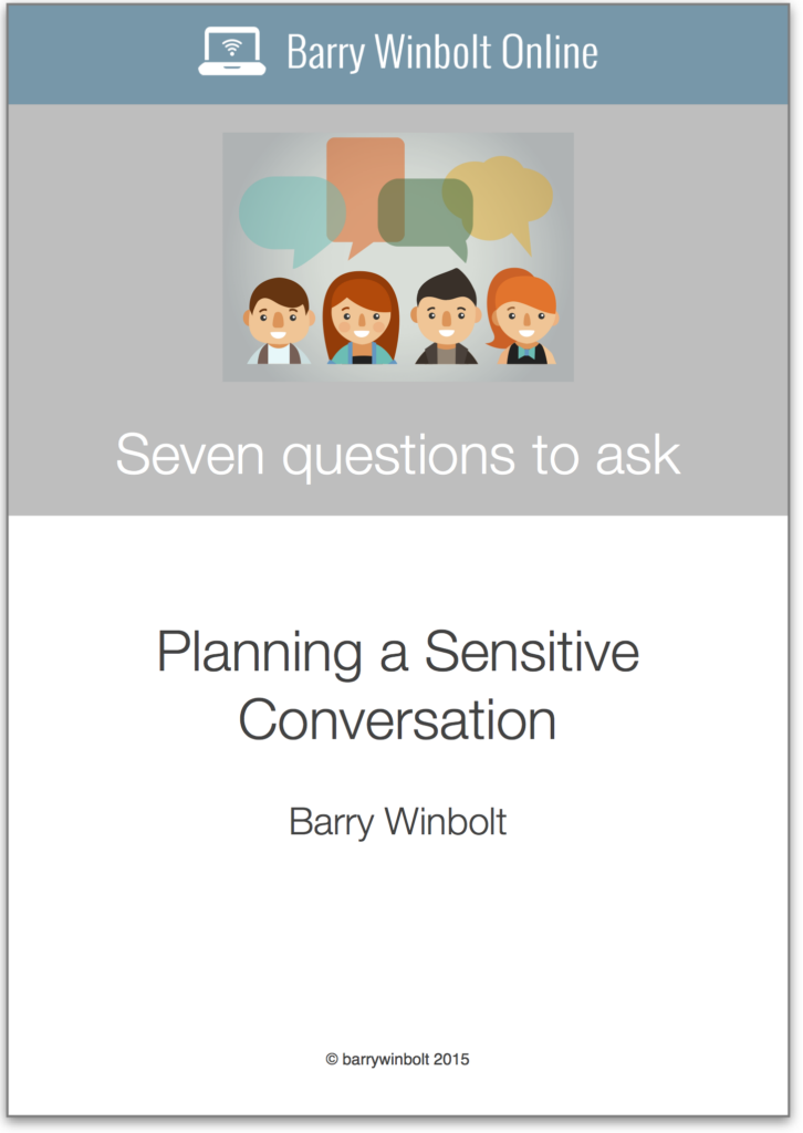 planning a sensitive conversation